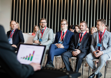 Group of employees at a conference